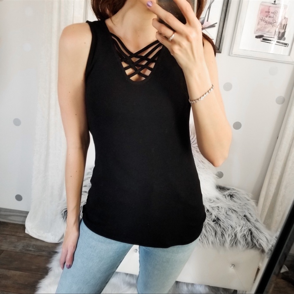 Black Strappy Tank